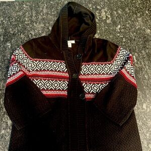 Dressbarn Half Sleeve Sweater Top with Hood (S/P)